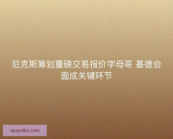 尼克斯筹划重磅交易报价字母哥 基德会面成关键环节 尼克斯筹划重磅交易报价字母哥 基德会面成关键环节